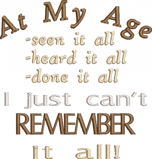 At My Age embroidery design