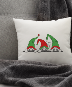 Peeking Gnomes Embroidery Design
