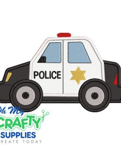 Police Car Applique Design
