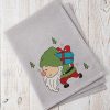 Present Gnome Embroidery Design