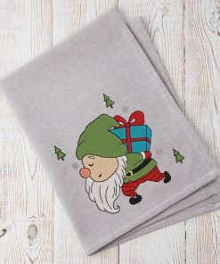 Present Gnome Embroidery Design