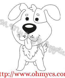 Puppy Coloring Embroidery Design