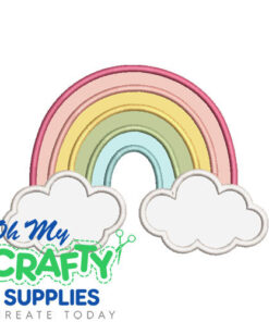 Rainbow Applique Embroidery Design