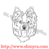 Random Dog Sketch Embroidery Design