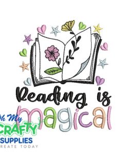 Reading is Magical 626 Embroidery Design