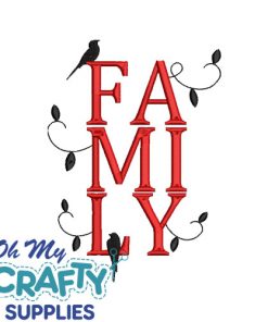 Family Birds 82521 Embroidery Design