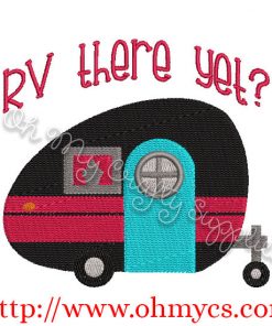 RV there yet? Embroidery Design
