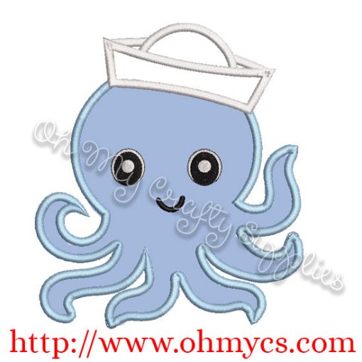 Sailor Octo Embroidery Applique