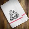 Sketch Angry Rooster Embroidery Design