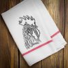 Sketch Etching Rooster Embroidery Design