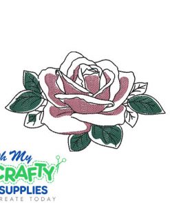 Sketch Rose 1223 Embroidery Design