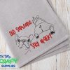 Did someone say walk? Pug Dog Embroidery Design