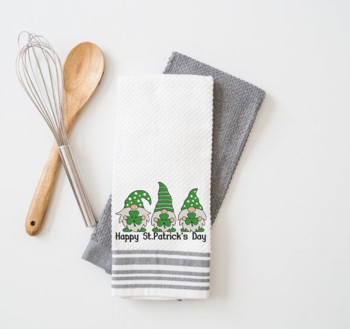 St. Patrick's Day Gnomes Embroidery Design