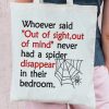 Spider Disappear in their Bedroom Embroidery Design