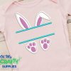 Bunny Split Applique Design