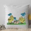 Spring Chicks with Flowers Embroidery Design