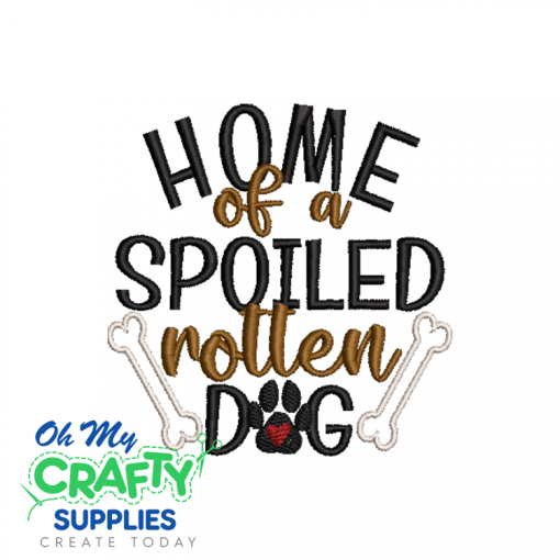 Rotten Dog Embroidery Design