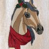 Christmas Pony Embroidery Design