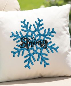 Strong Snow Flake Embroidery Design