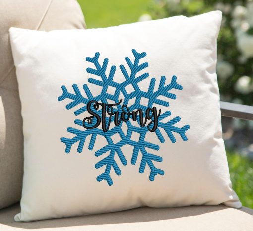 Strong Snow Flake Embroidery Design