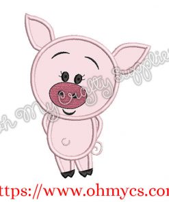 This Little Piggy Applique Design