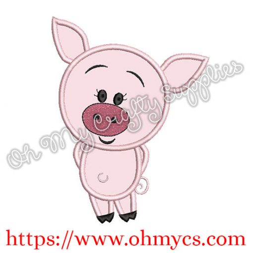 This Little Piggy Applique Design