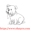 Toon Puppy Sketch Embroidery Design