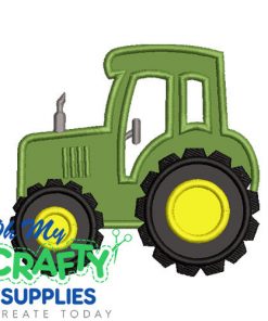 Tractor Applique Embroidery Design