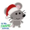 Christmas Mouse Embroidery Applique