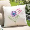 Twisted Flower with Butterfly Embroidery Design