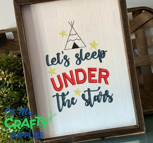 Under the Stars 2021 Embroidery Design