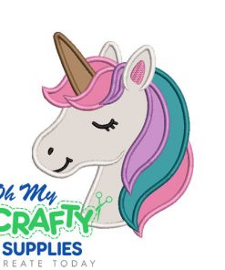 Unicorn Applique 510 Embroidery Design