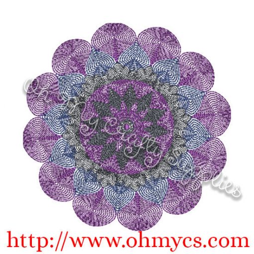 Blended Pattern Embroidery Design