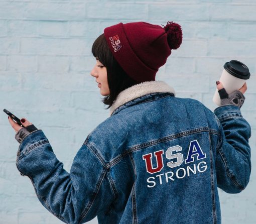 USA Strong Embroidery Design