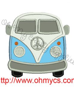 Van Applique Embroidery Design