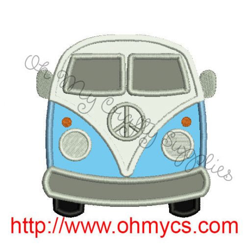 Van Applique Embroidery Design