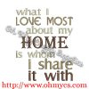 Best About My Home Embroidery Design
