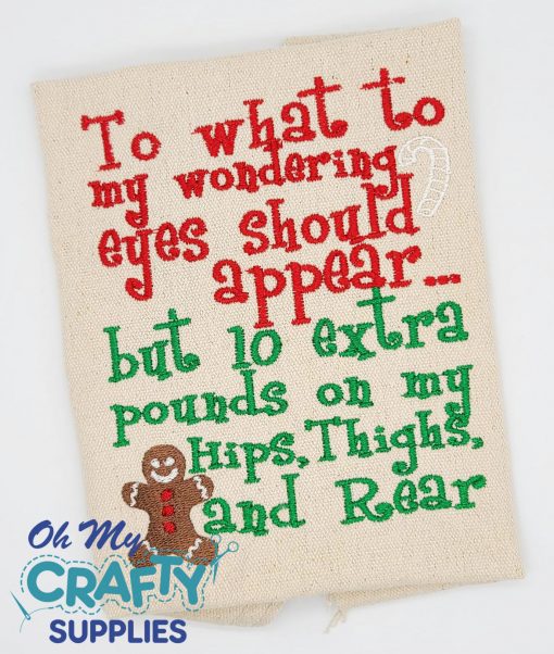10 Extra Pounds Embroidery Design