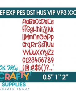 Alternative view of Jellybean Stitches Embroidery Font (BX Included) (Mashup)