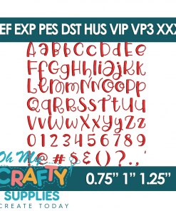 Alternative view of Twist & Stitch Embroidery Font (BX Included)(Mashup)