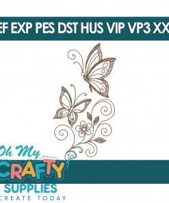 Butterfly Swirls 91525 Embroidery Design