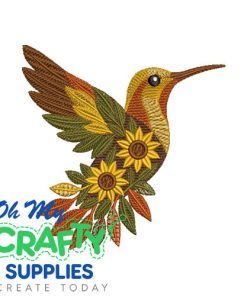 Golden Nectar Embroidery Design