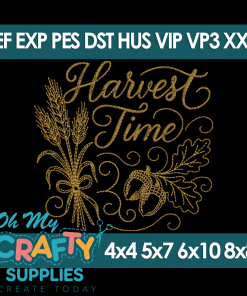 Harvest Time Embroidery Design