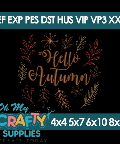 Hello Autumn 9325 Embroidery Design
