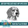 Sketch Beagle 910 Embroidery Design (Fetch)