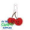Cherries Key Fob Embroidery Design (KFC)