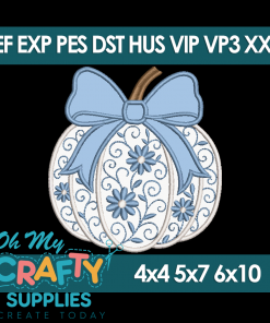 Enchanted Pumpkin Embroidery Design